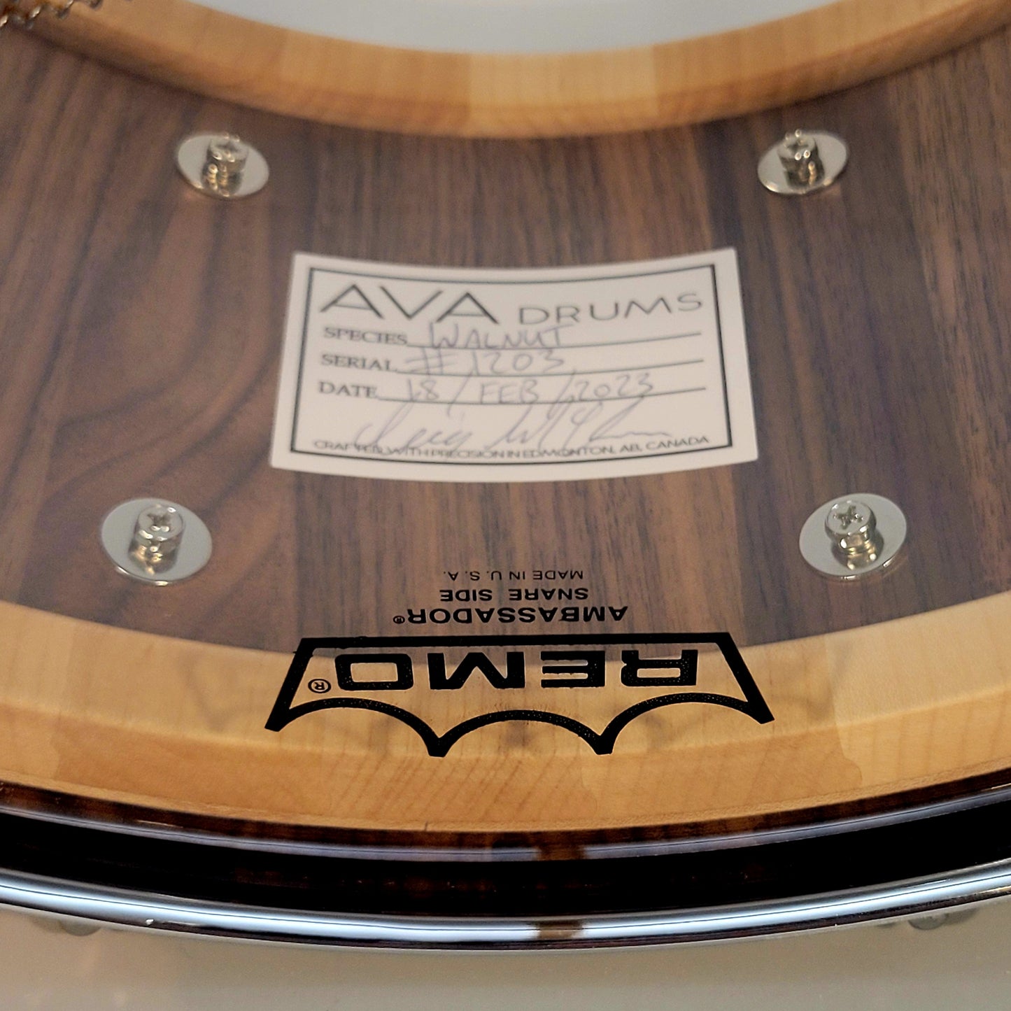 AVA Drums 14x7" Walnut Snare Drum