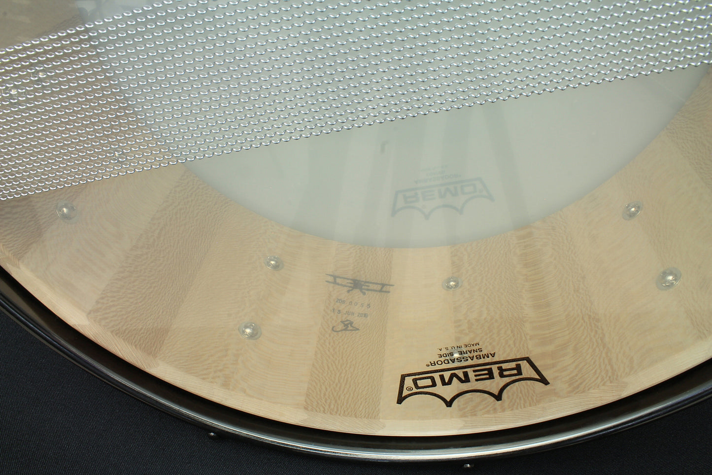 Zebra Drums 'Black Plane' 14x7" Snare Drum