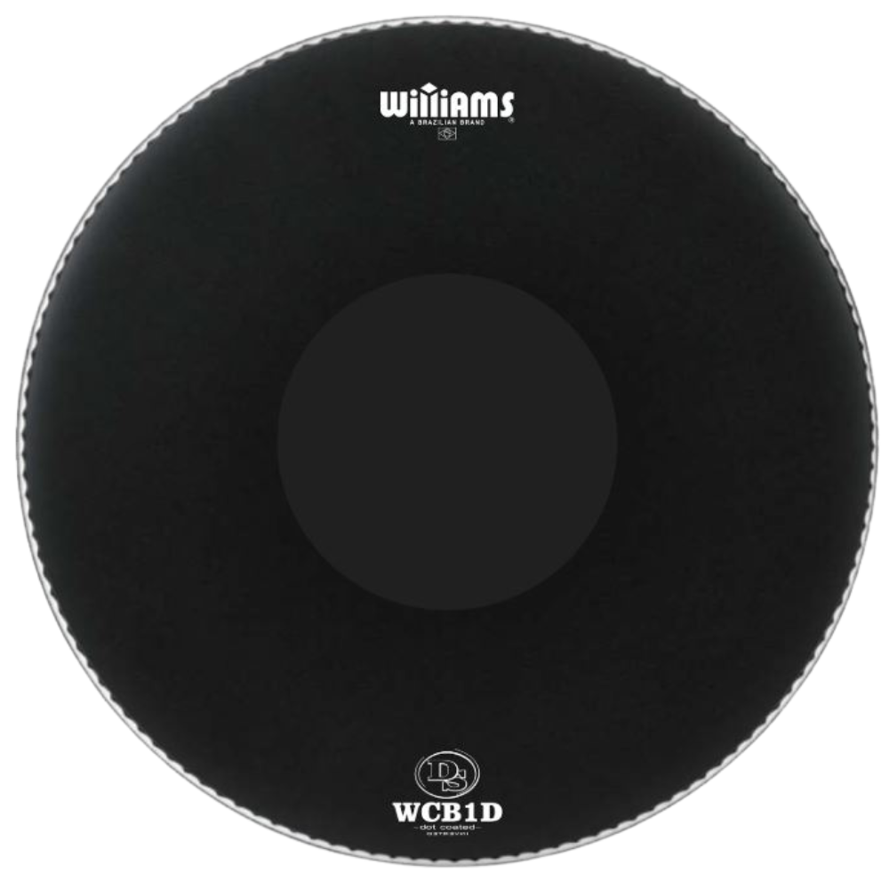 Williams 10" SP Black Coated DS Inverted Black Dot DS Drumhead (dsWCB1D-7MIL-10)