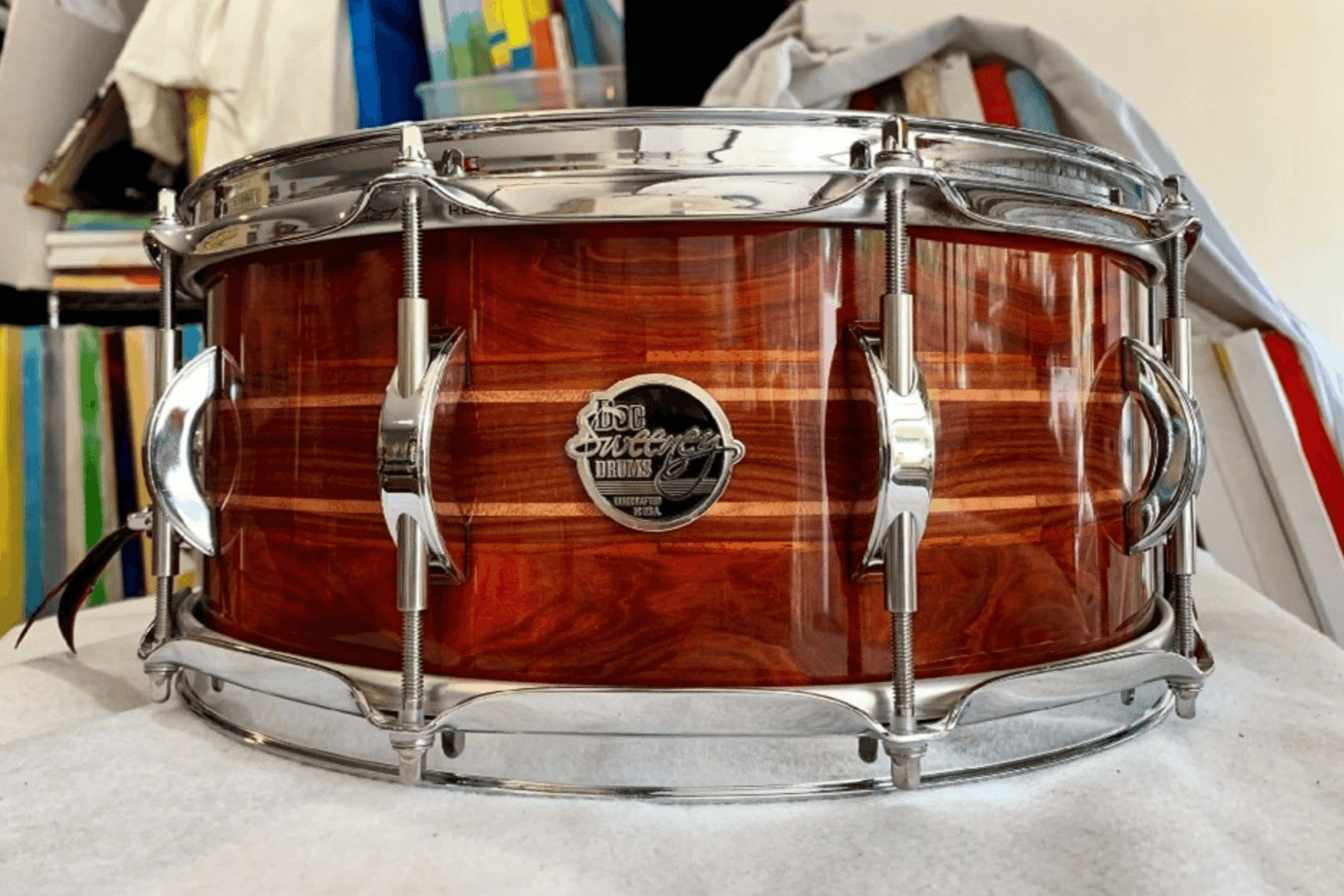 Doc Sweeney Rosanna 14x6.5" Padauk & Cherry Snare Drum