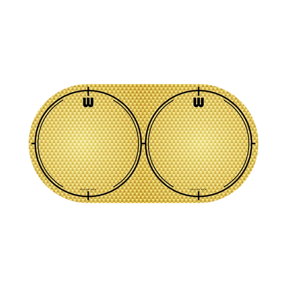 Willams Kick Patch Double Pedal Dot Kevlar- Yellow