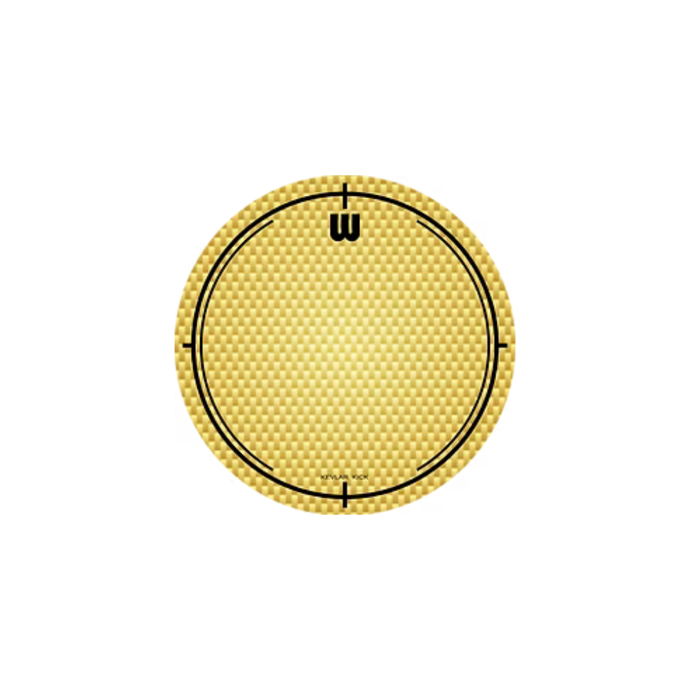 Willams Kick Patch Single Pedal Dot Kevlar- Yellow