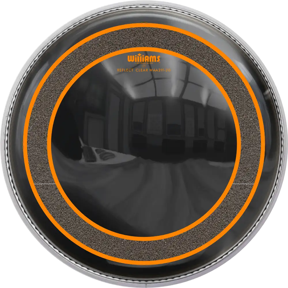 Williams 24" Signature AA DP Oil Reflect Muffle BASS DRUM Drumhead (WAA2ff-20MIL-24BD)