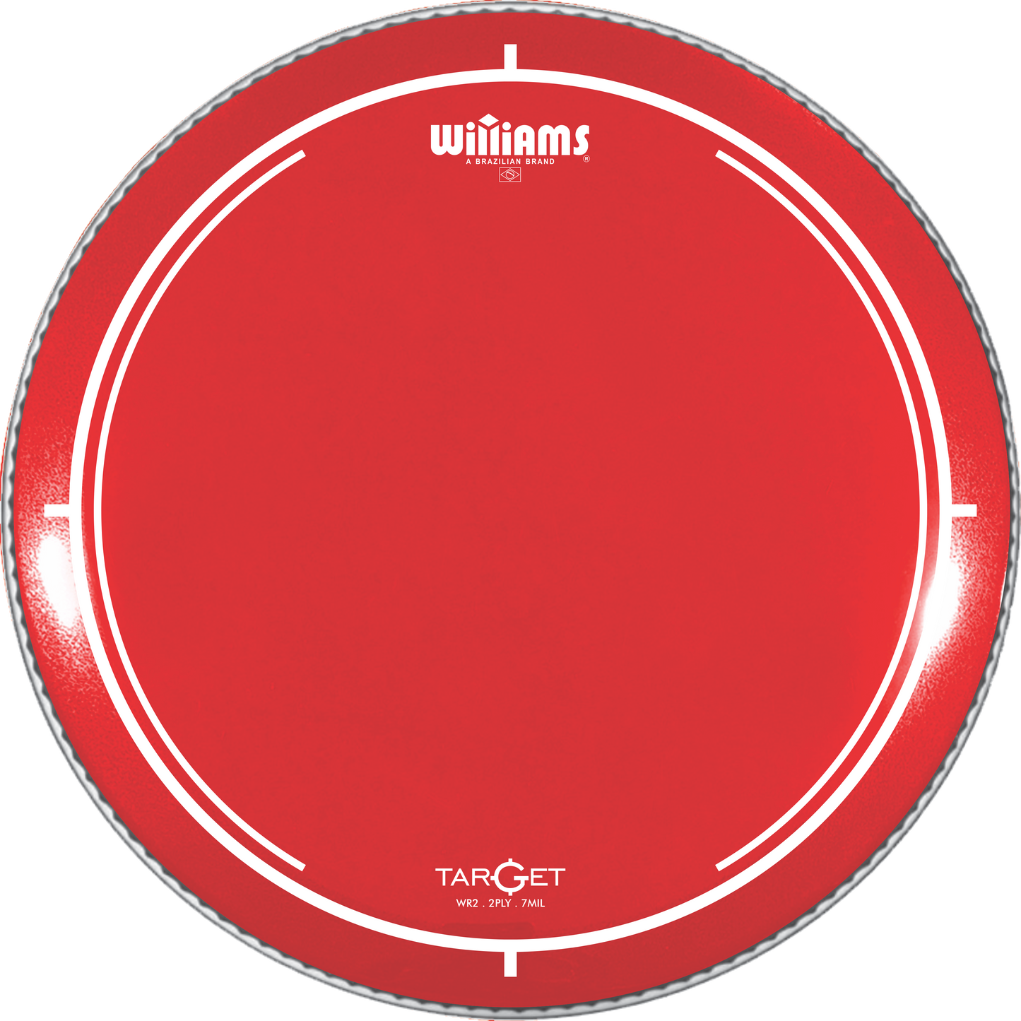 Williams 06" DP Red Oil Target Drumhead (WR2-7MIL-06)