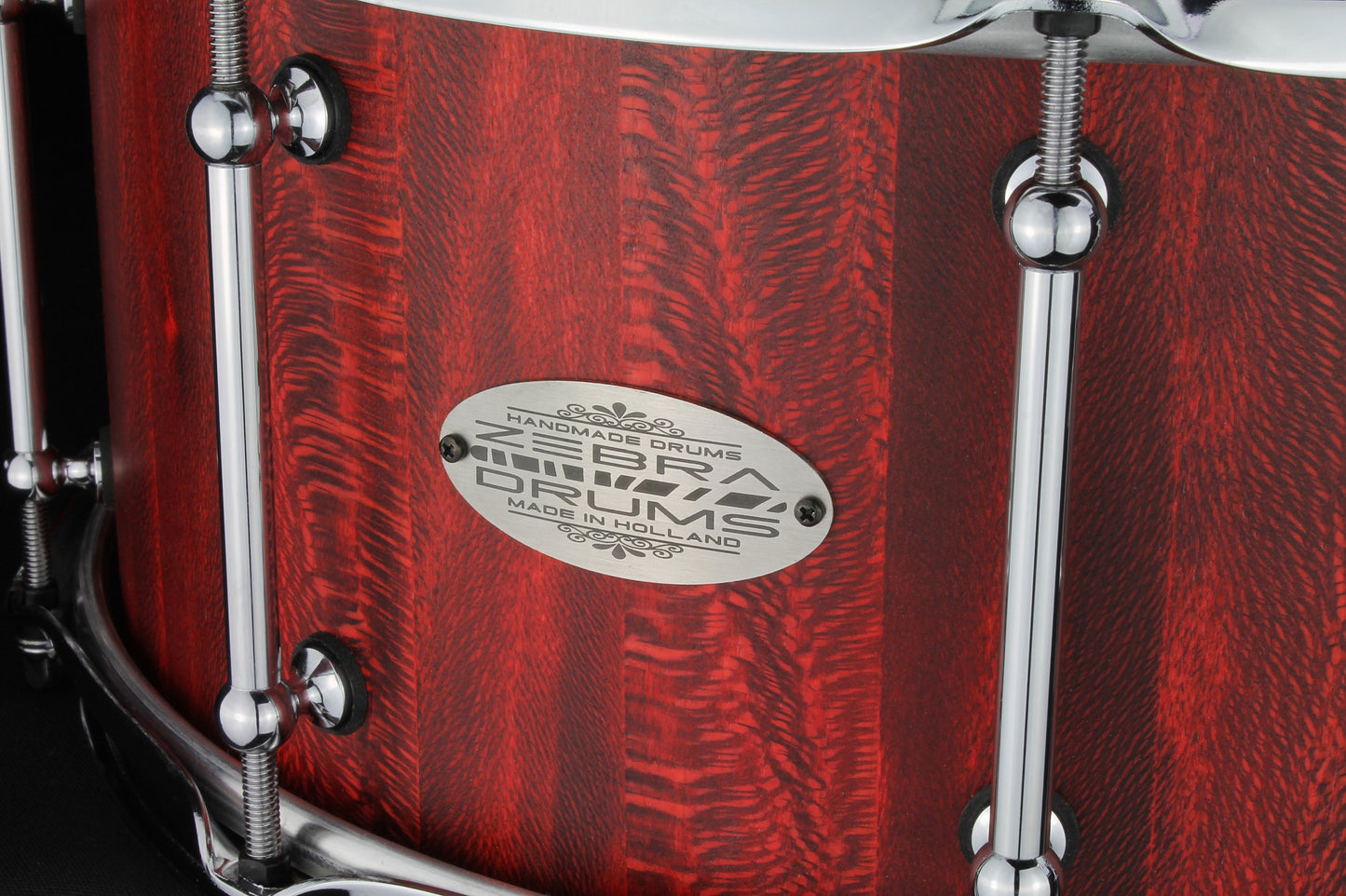 Zebra Drums 'Flaming Red' 14x6.5" Snare Drum