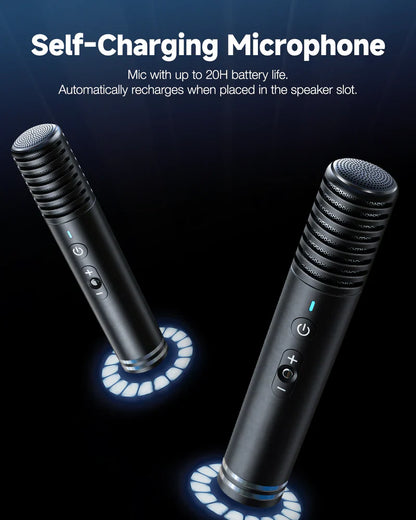 S1 - Ikarao Shell S1 Smart Karaoke Machine - 10.1"" HD Touchscreen and two Microphones