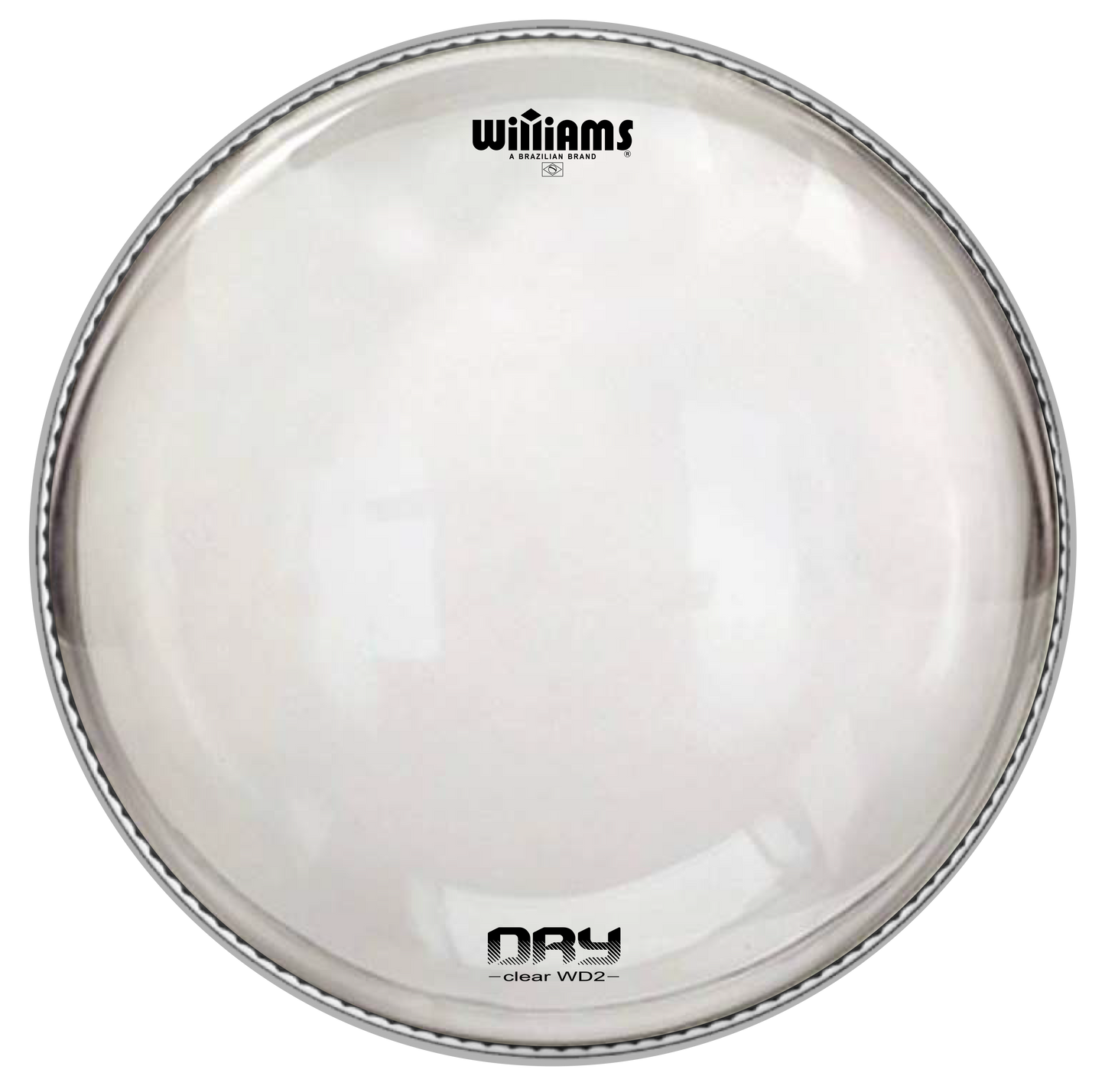 Williams 18" DP Clear Dry Series Bass Drum Drumhead (WD2-7MIL-18BD)