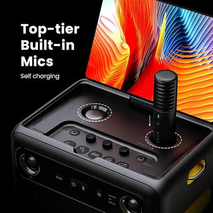 X2 - Ikarao Break X2 Smart Karaoke Machine - 10.1"" HD Touchscreen and two Microphones