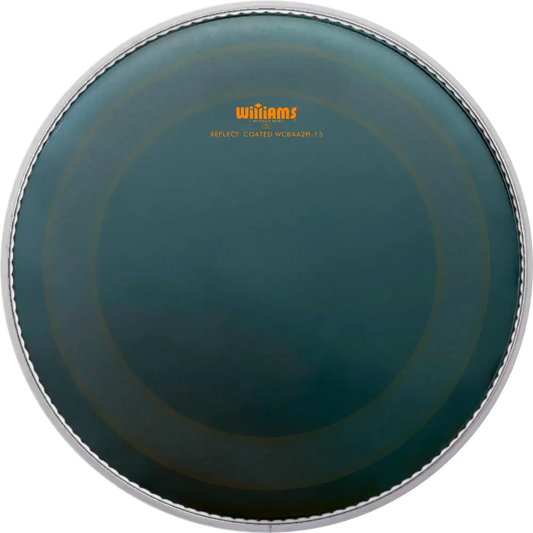 Williams 24" Signature AA DP Oil Reflect Black Coated Muffle BASS DRUM Drumhead (WCBAA2ff-15MIL-24BD)