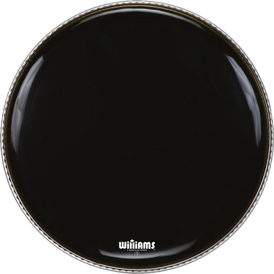 Williams 24" SP Shadow Silent Circle BASS DRUM Drumhead (WS1SC-10MIL-24)