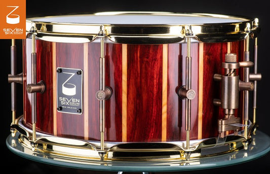 Seven Six Drums 'Padauk and Louisiana Cypress' 14x7" & 10x6.25" Snare Drum (Duo)
