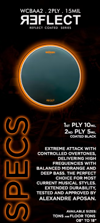 Williams Signature AA Double Ply Oil Reflect Black Coated Series (WCBAA2-10+5-MIL)