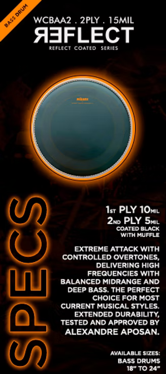 Williams Signature AA Double Ply Oil Reflect Black Coated Series (WCBAA2-10+5-MIL)